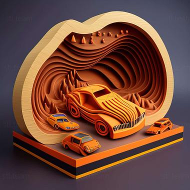 3D model Hot Wheels World Race game (STL)